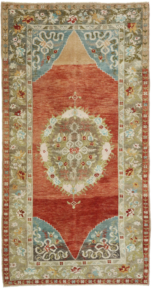 4 x 7 Vintage Oushak Rug 52754