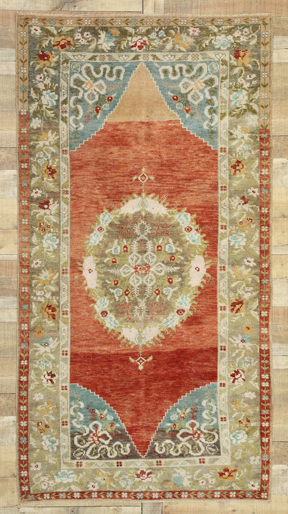 4 x 7 Vintage Oushak Rug 52754