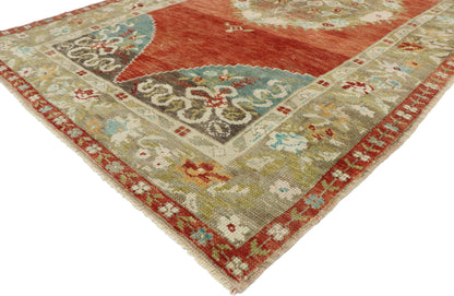 4 x 7 Vintage Oushak Rug 52754