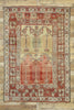 5 x 7 Vintage Turkish Oushak Prayer Rug 52755