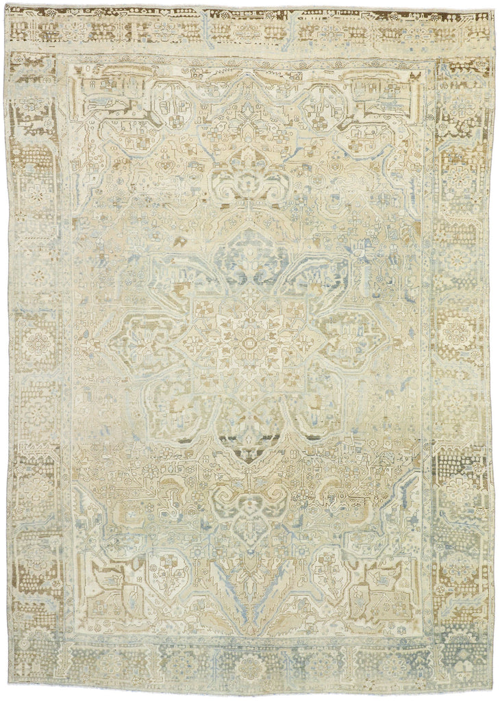 9 x 12 Vintage Persian Heriz Rug 52756