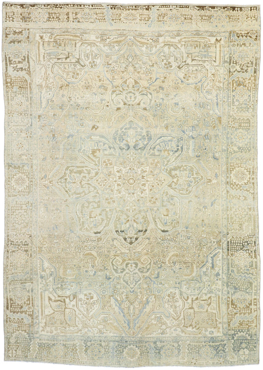 9 x 12 Vintage Persian Heriz Rug 52756