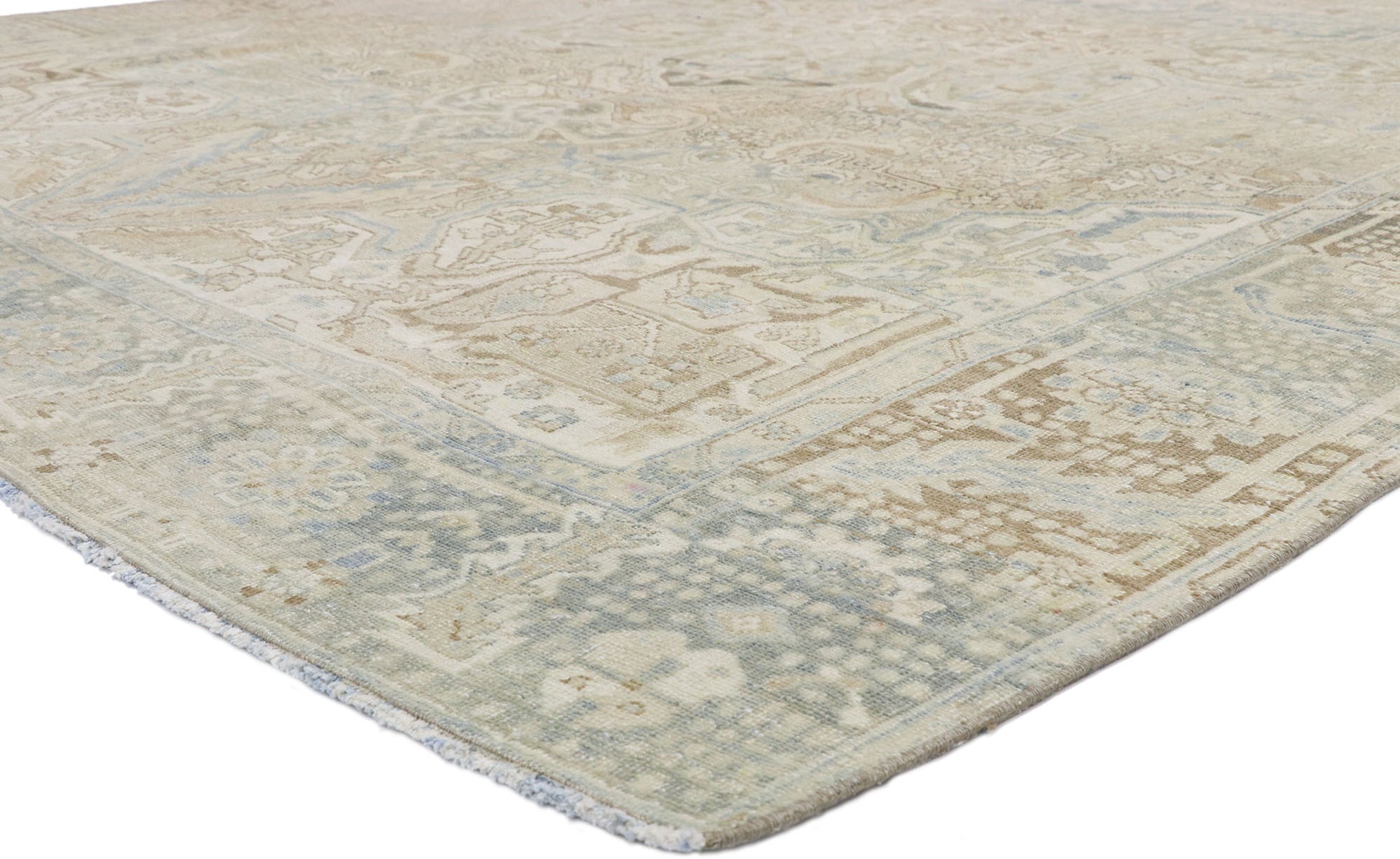 9 x 12 Vintage Persian Heriz Rug 52756