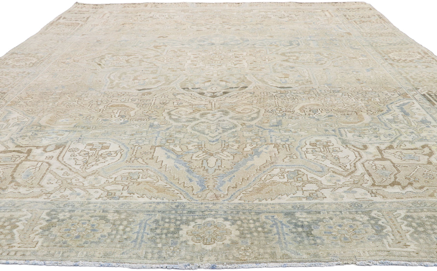 9 x 12 Vintage Persian Heriz Rug 52756