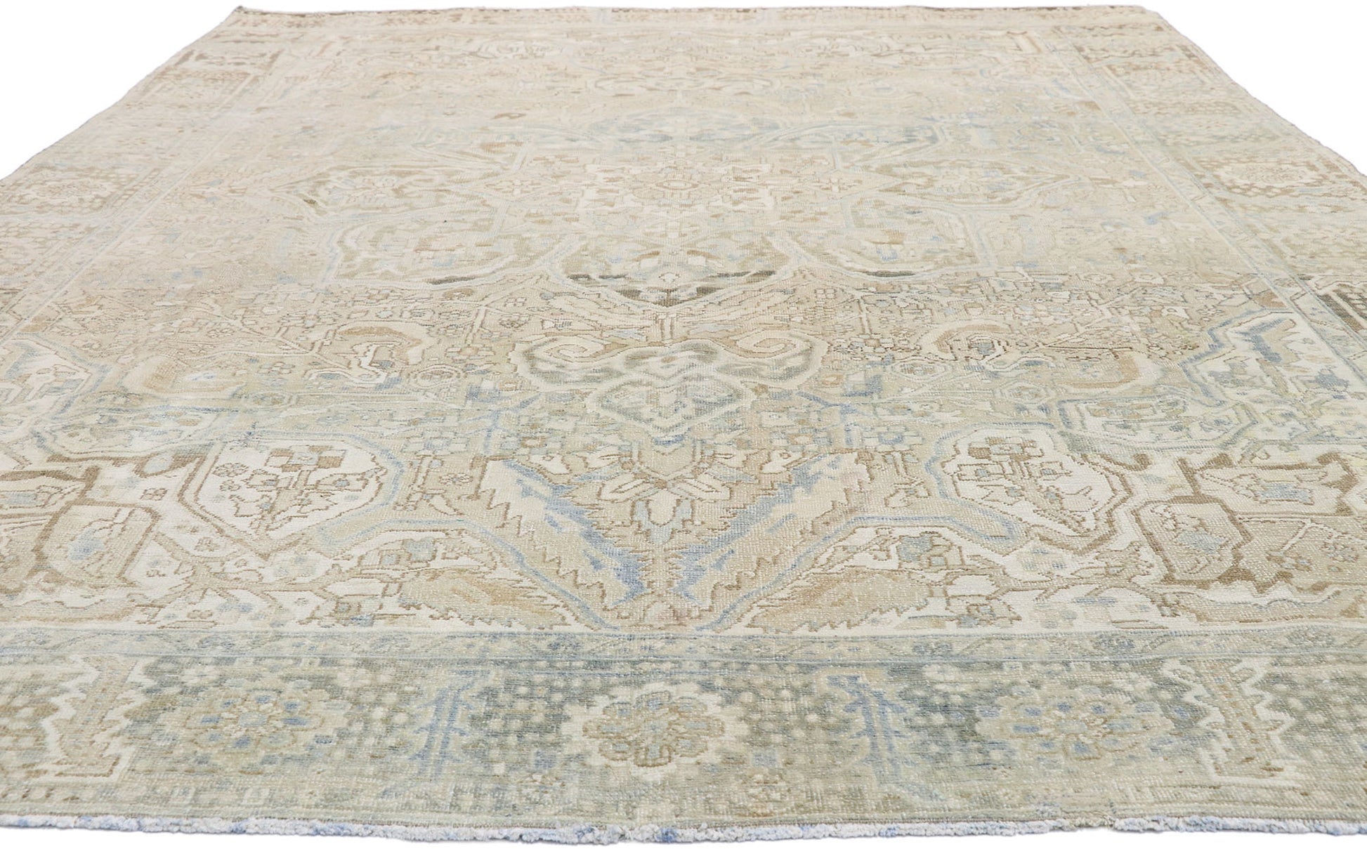 9 x 12 Vintage Persian Heriz Rug 52756