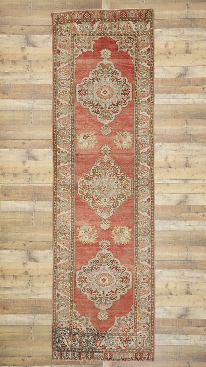 4 x 12 Vintage Turkish Oushak Runner 52759