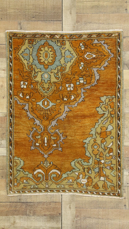 3 x 4 Vintage Oushak Rug 52761