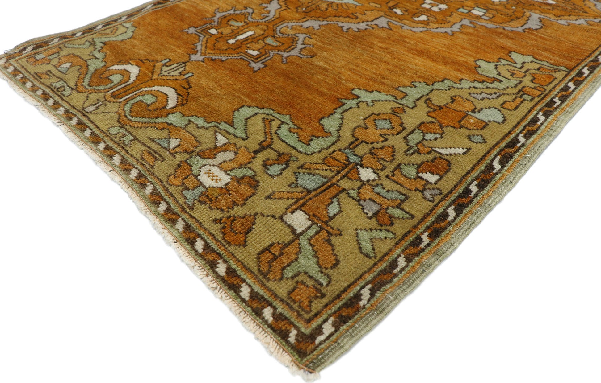 3 x 4 Vintage Oushak Rug 52761