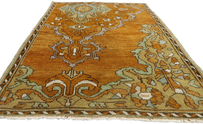 3 x 4 Vintage Oushak Rug 52761