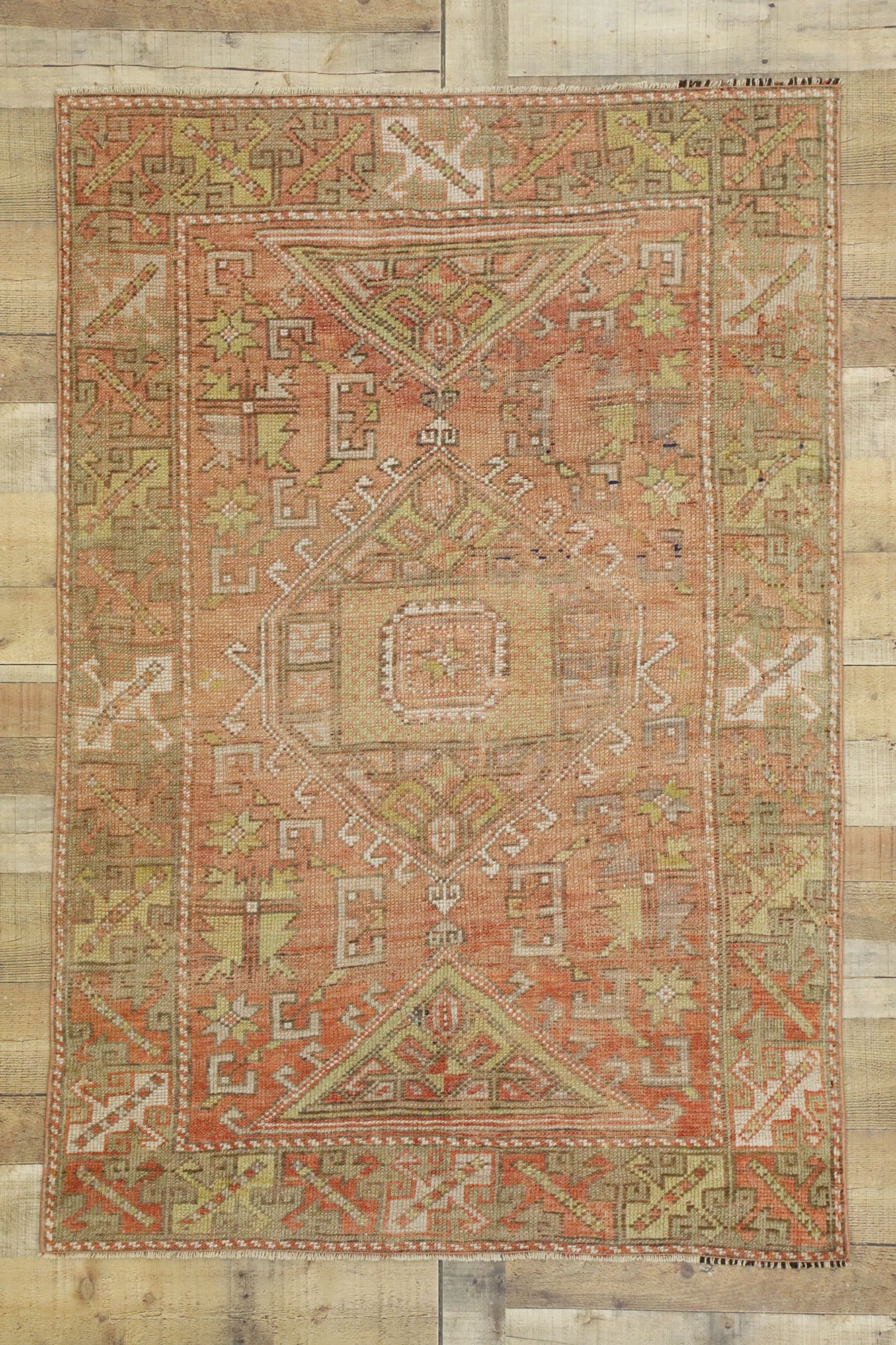 4 x 6 Vintage Oushak Rug 52762