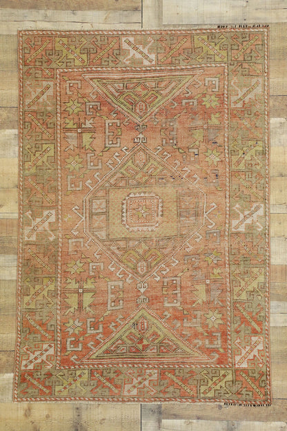 4 x 6 Vintage Oushak Rug 52762