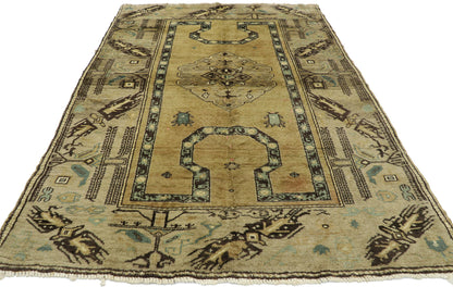 4 x 6 Vintage Oushak Rug 52765