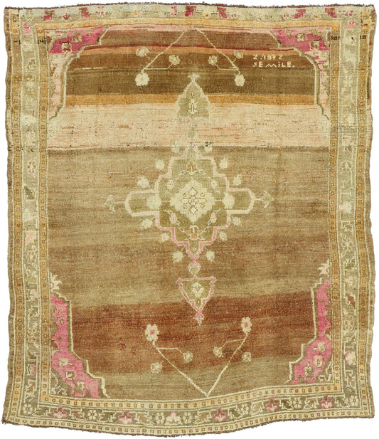 6 x 7 Vintage Oushak Rug 52766
