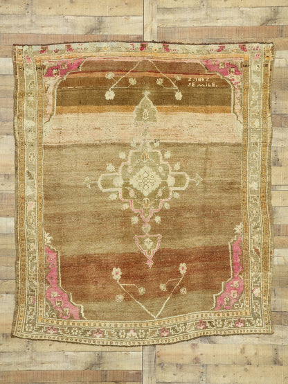 6 x 7 Vintage Oushak Rug 52766