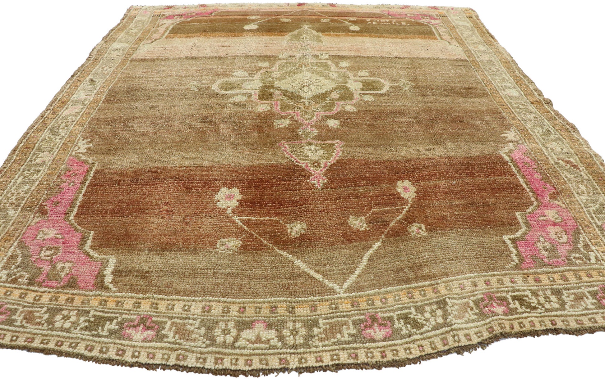 6 x 7 Vintage Oushak Rug 52766