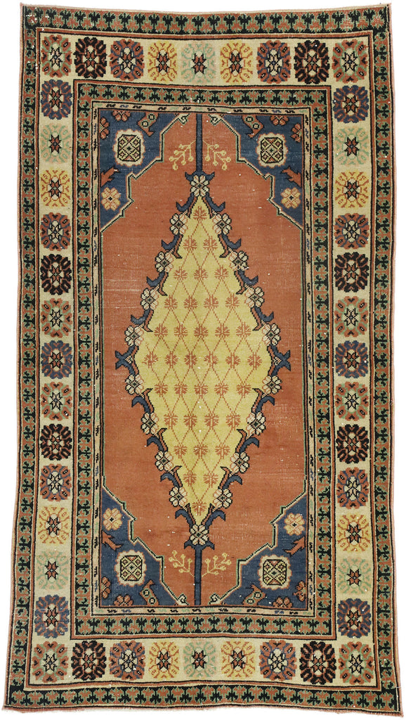 4 x 6 Vintage Oushak Rug 52767
