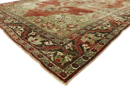 7 x 11 Vintage Turkish Oushak Rug 52768