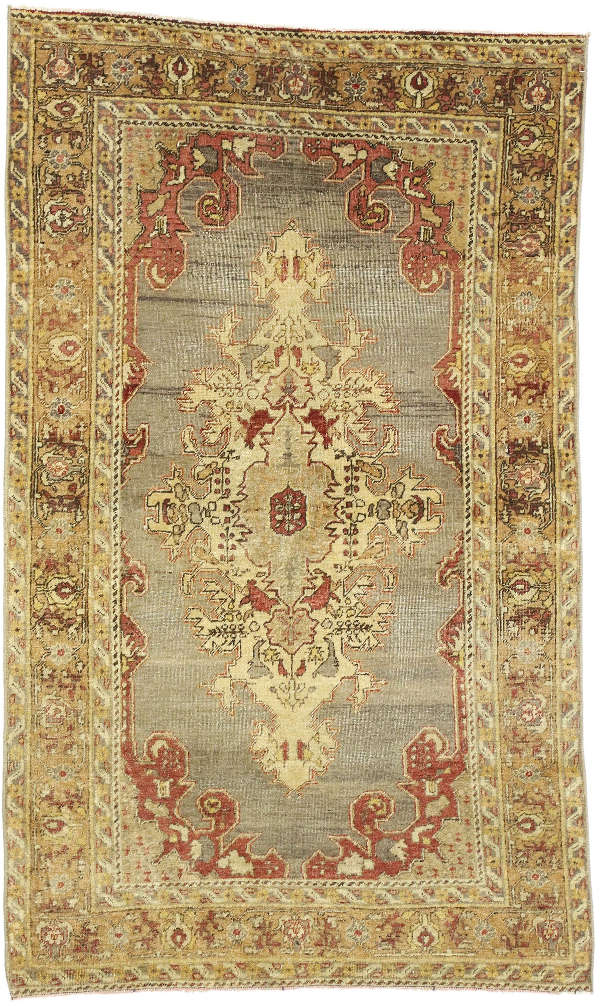 4 x 6 Vintage Oushak Rug 52771