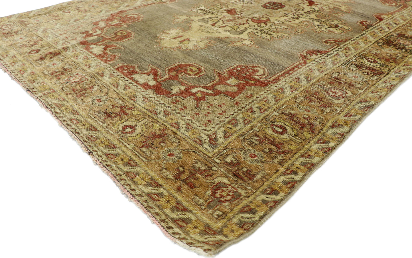 4 x 6 Vintage Oushak Rug 52771