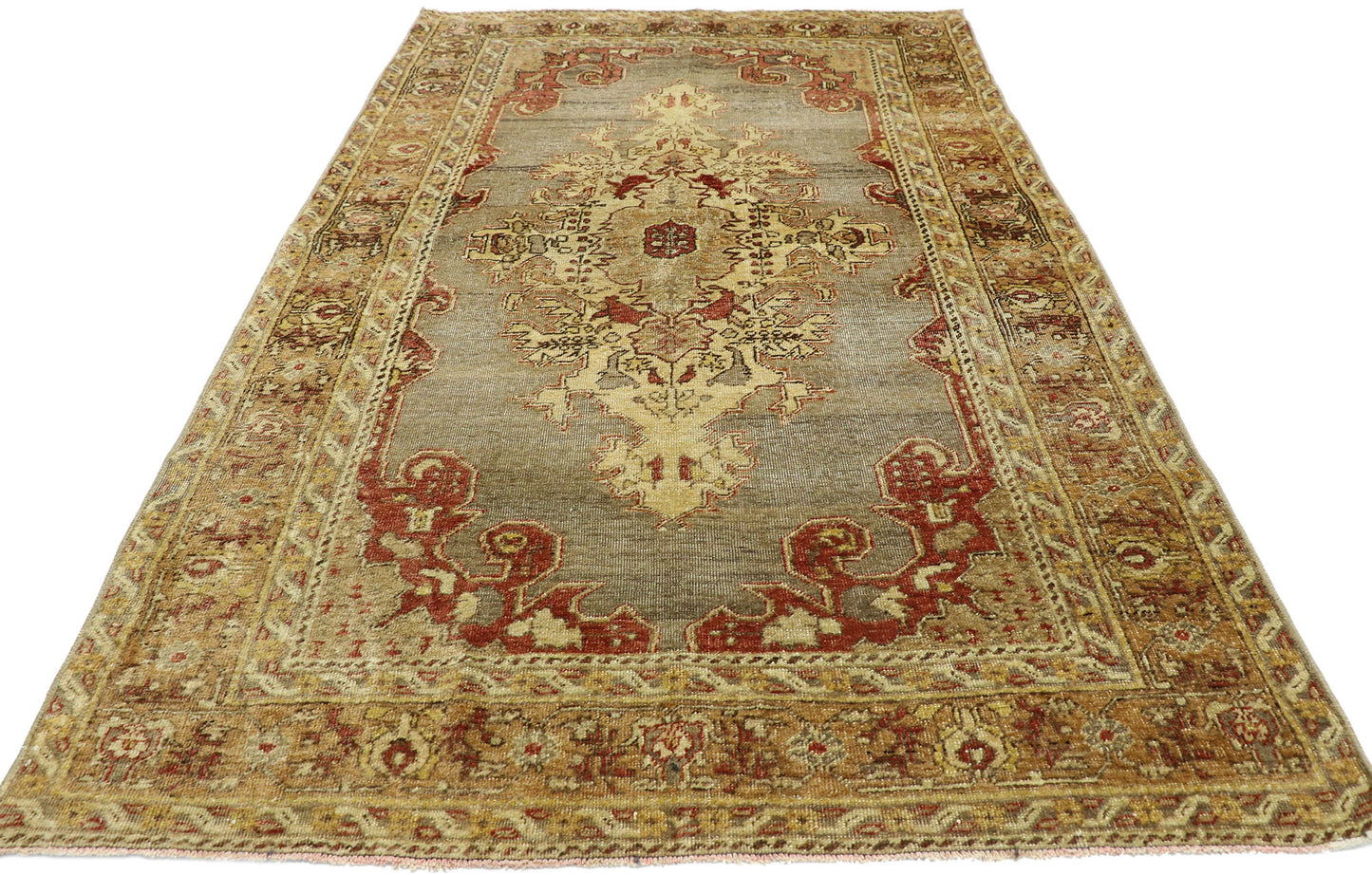 4 x 6 Vintage Oushak Rug 52771