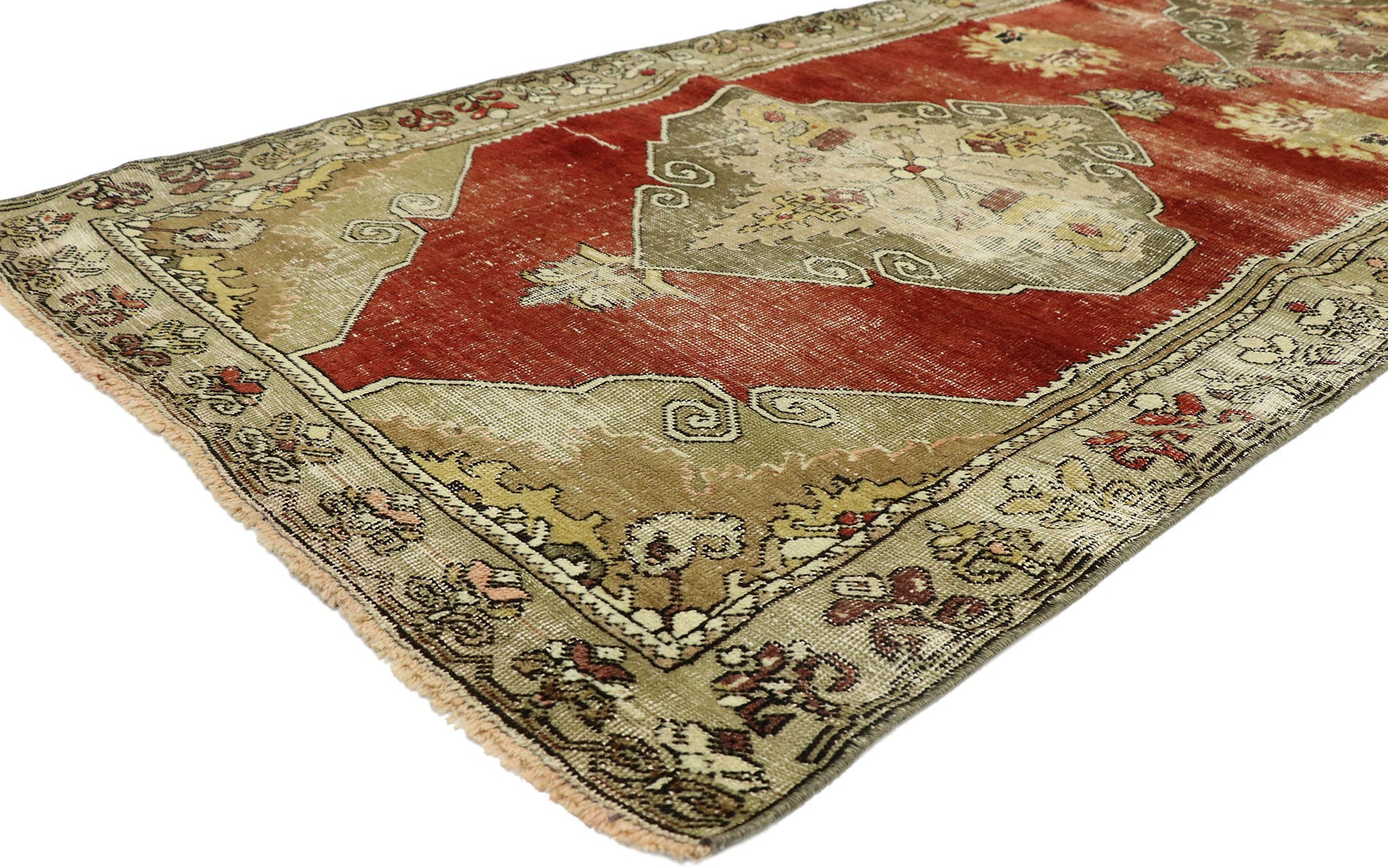 3 x 10 Vintage Turkish Oushak Runner 52772