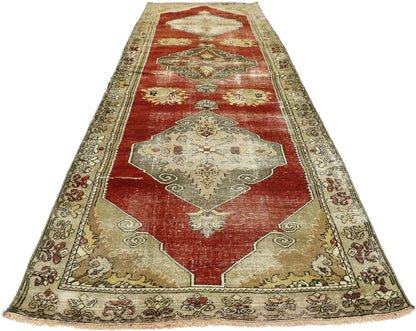 3 x 10 Vintage Turkish Oushak Runner 52772