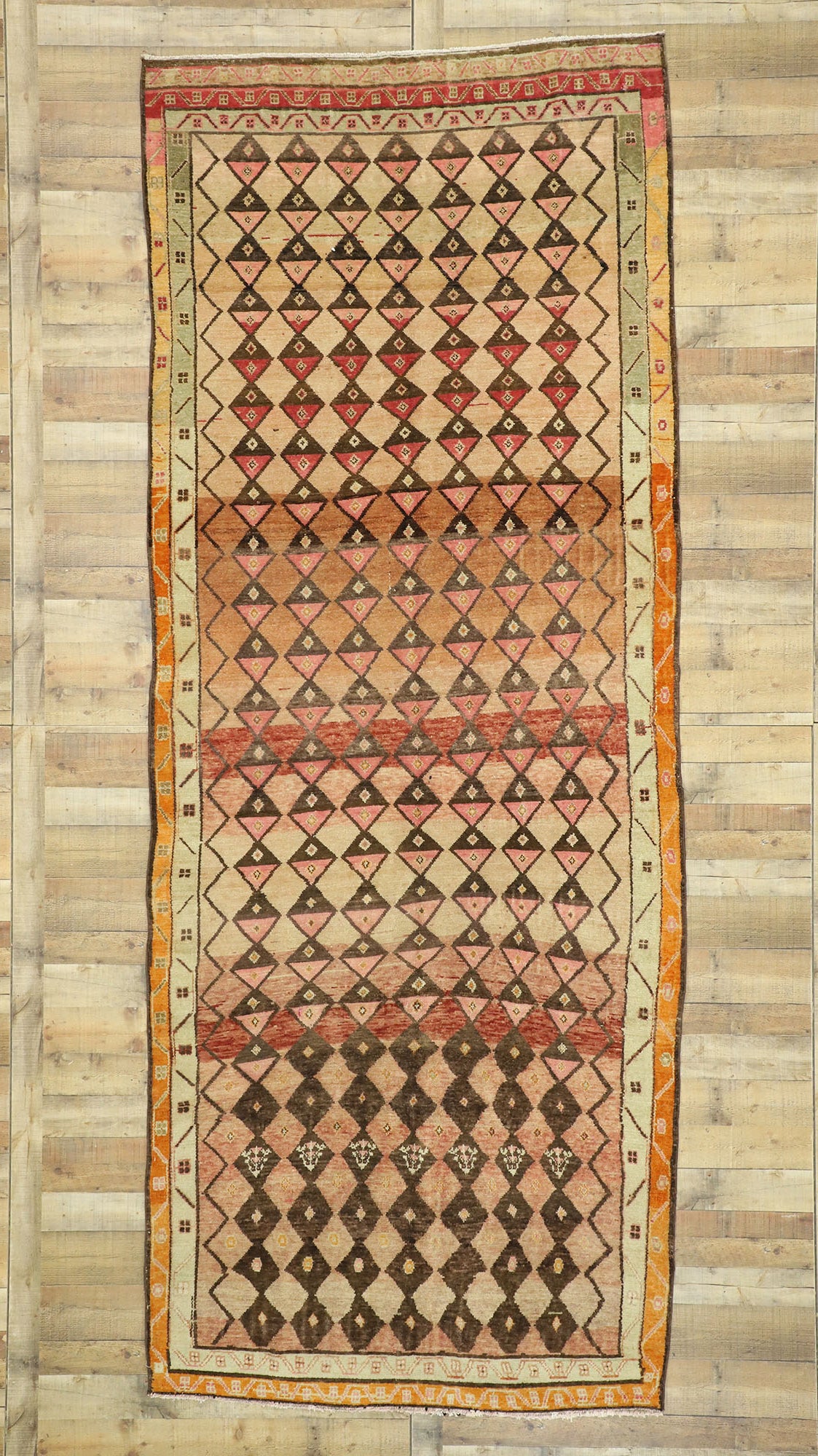 5 x 13 Vintage Oushak Rug 52773