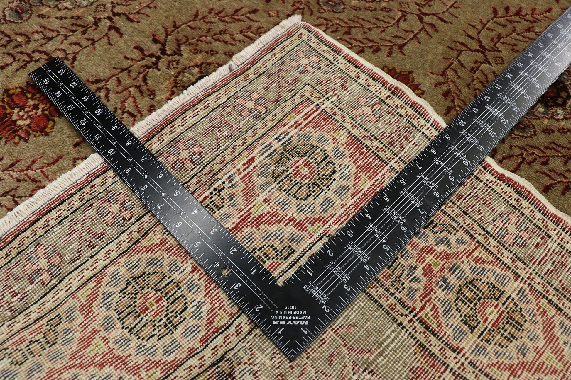 4 x 6 Vintage Turkish Oushak Rug 52774