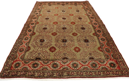 4 x 6 Vintage Turkish Oushak Rug 52774