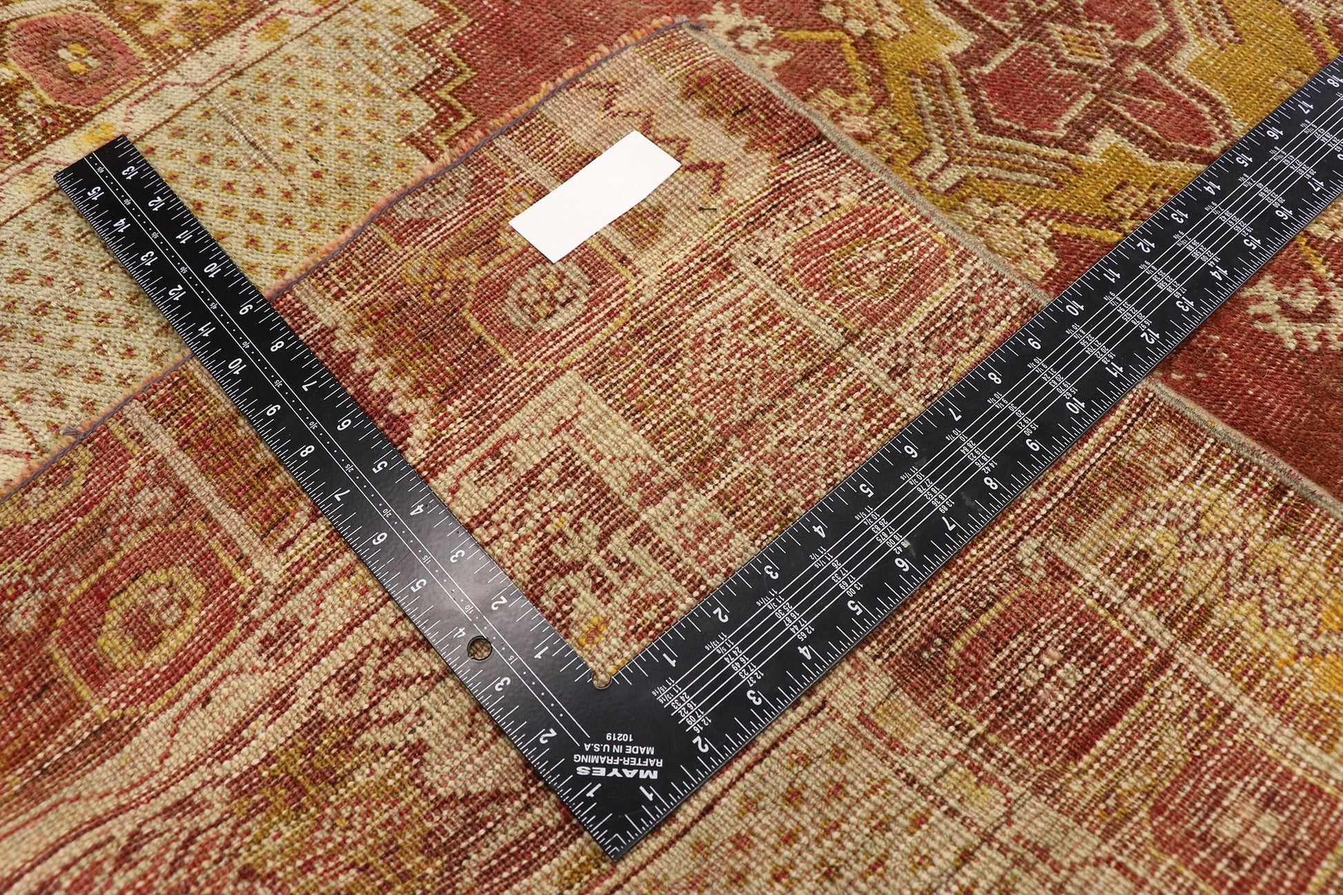 3 x 5 Vintage Turkish Oushak Rug 52775