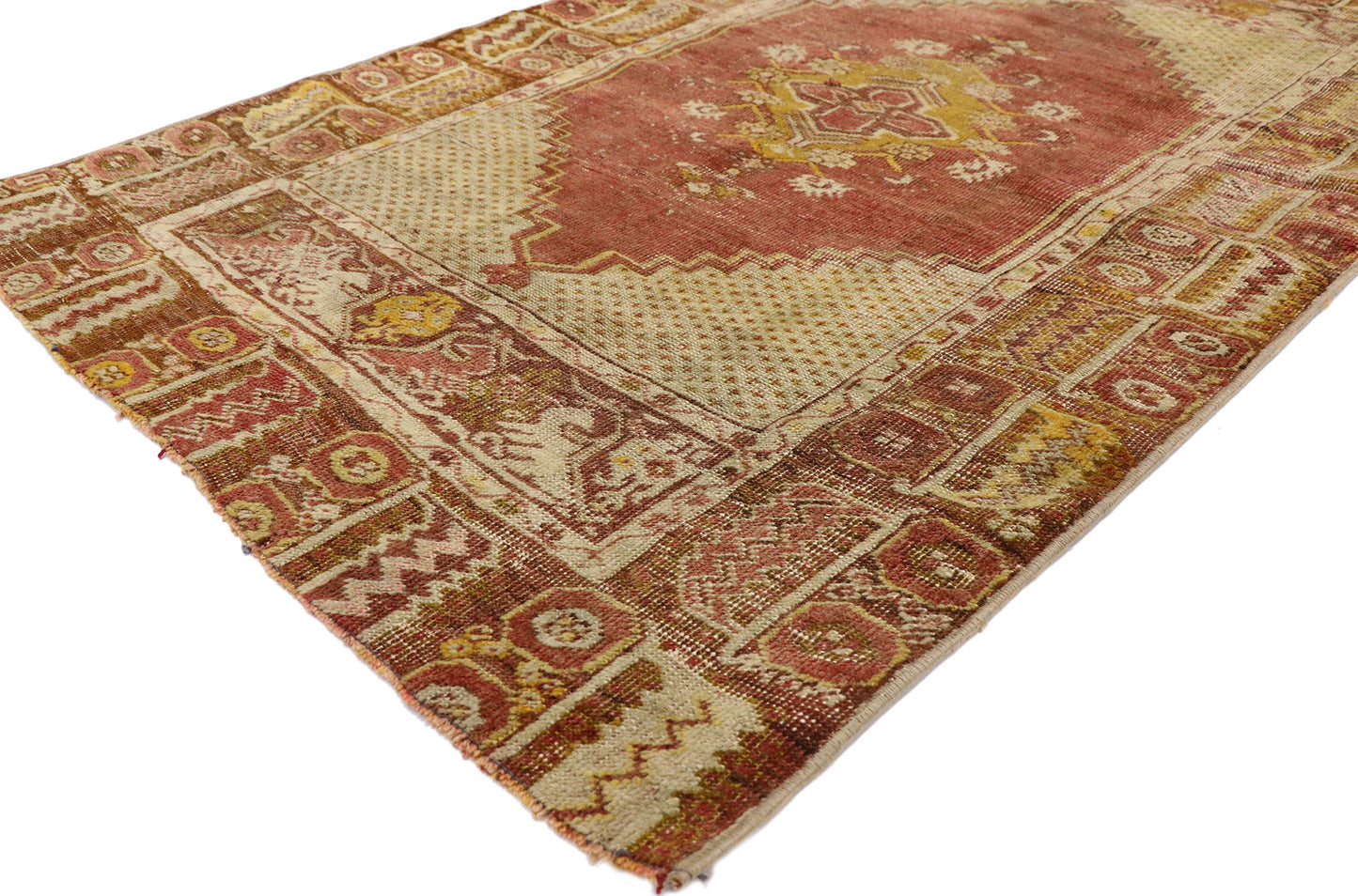 3 x 5 Vintage Turkish Oushak Rug 52775