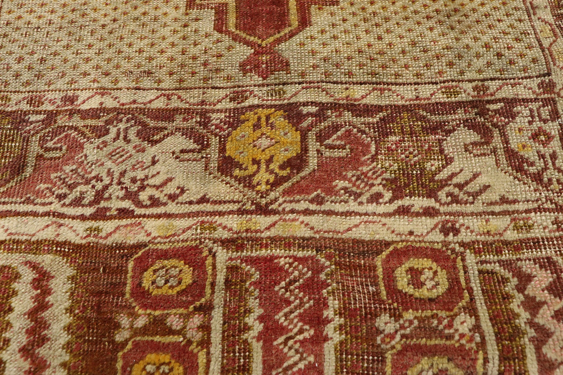 3 x 5 Vintage Turkish Oushak Rug 52775