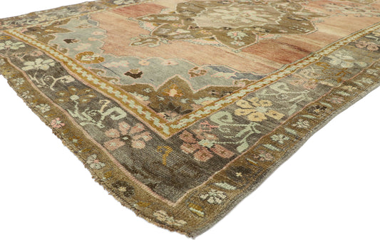 6 x 12 Vintage Oushak Rug 52776