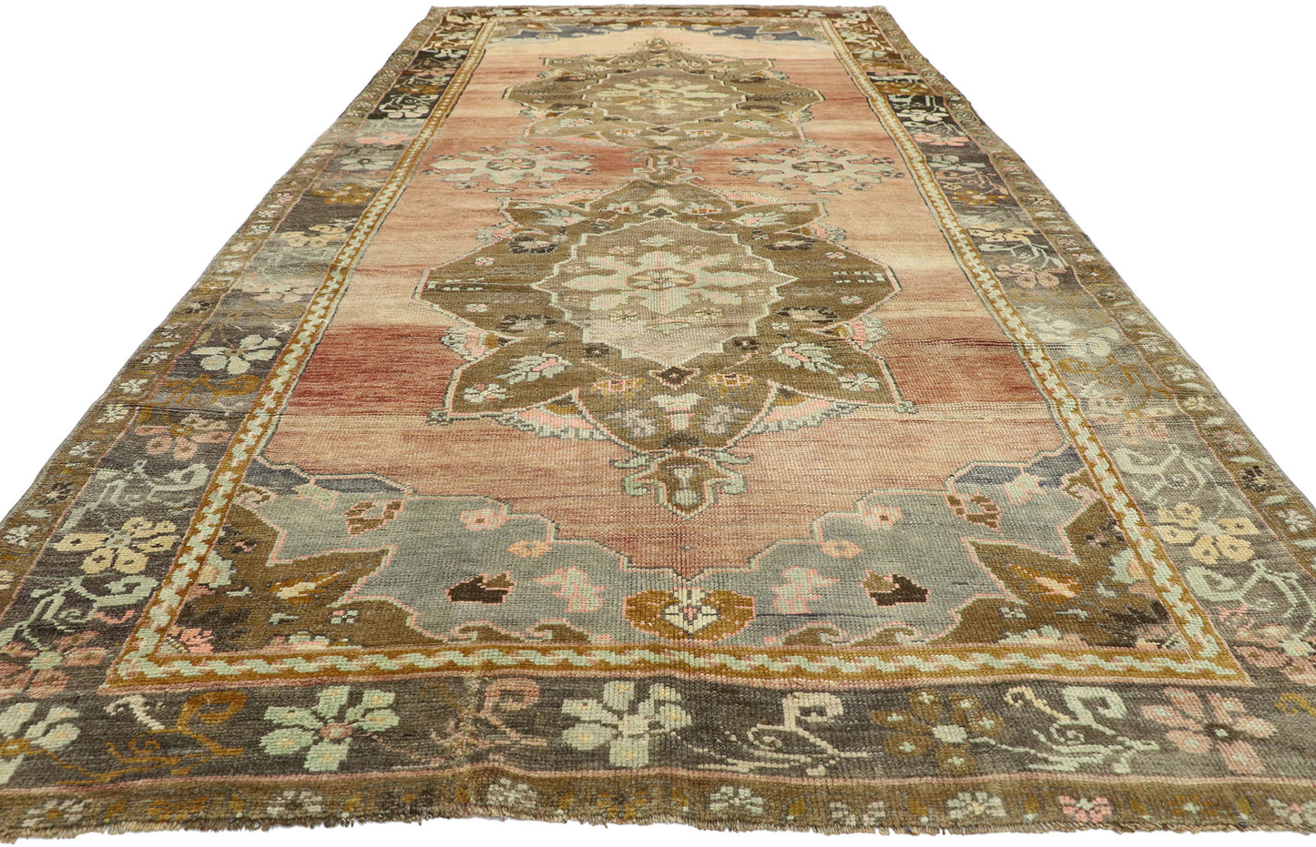 6 x 12 Vintage Oushak Rug 52776