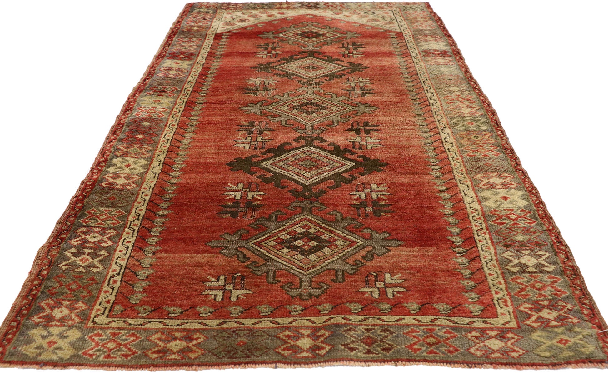 3 x 5 Vintage Oushak Rug 52777