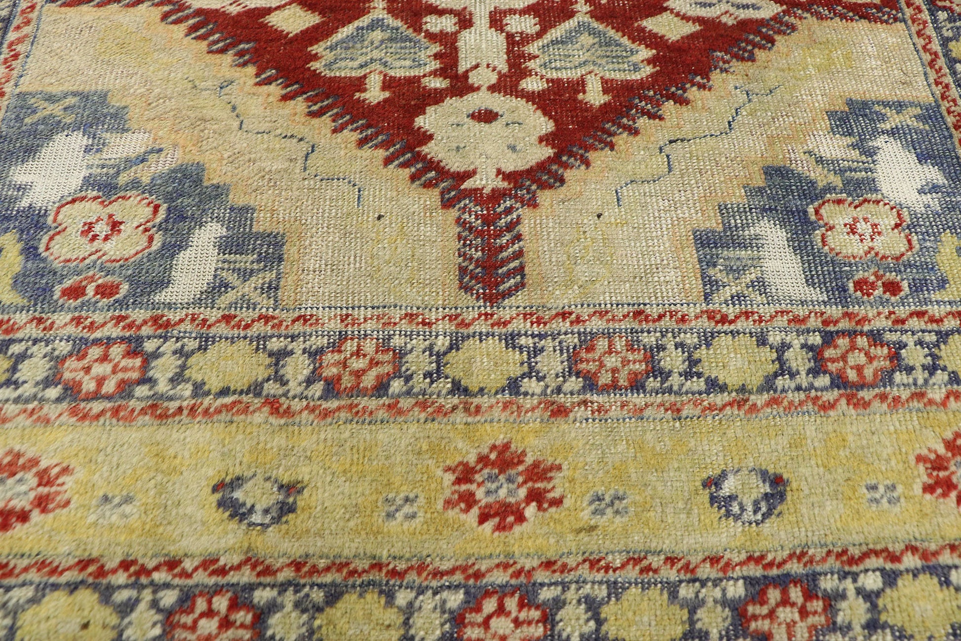 4 x 6 Vintage Turkish Oushak Rug 52778