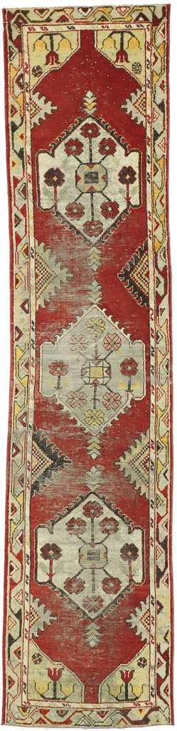 2 x 10 Vintage Turkish Oushak Runner 52779