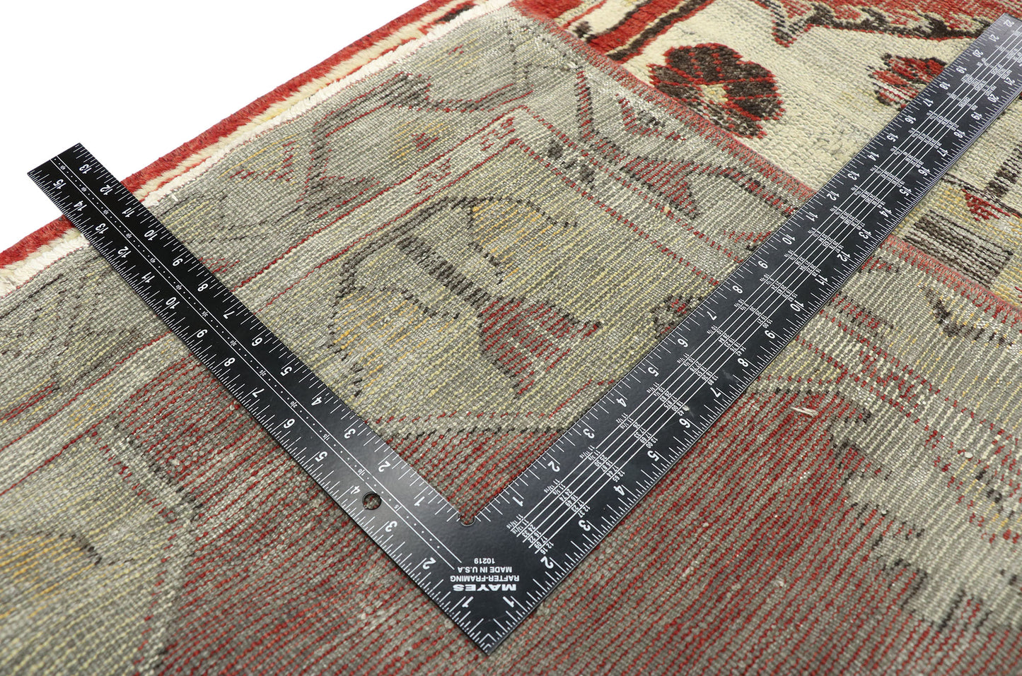 2 x 10 Vintage Turkish Oushak Runner 52779