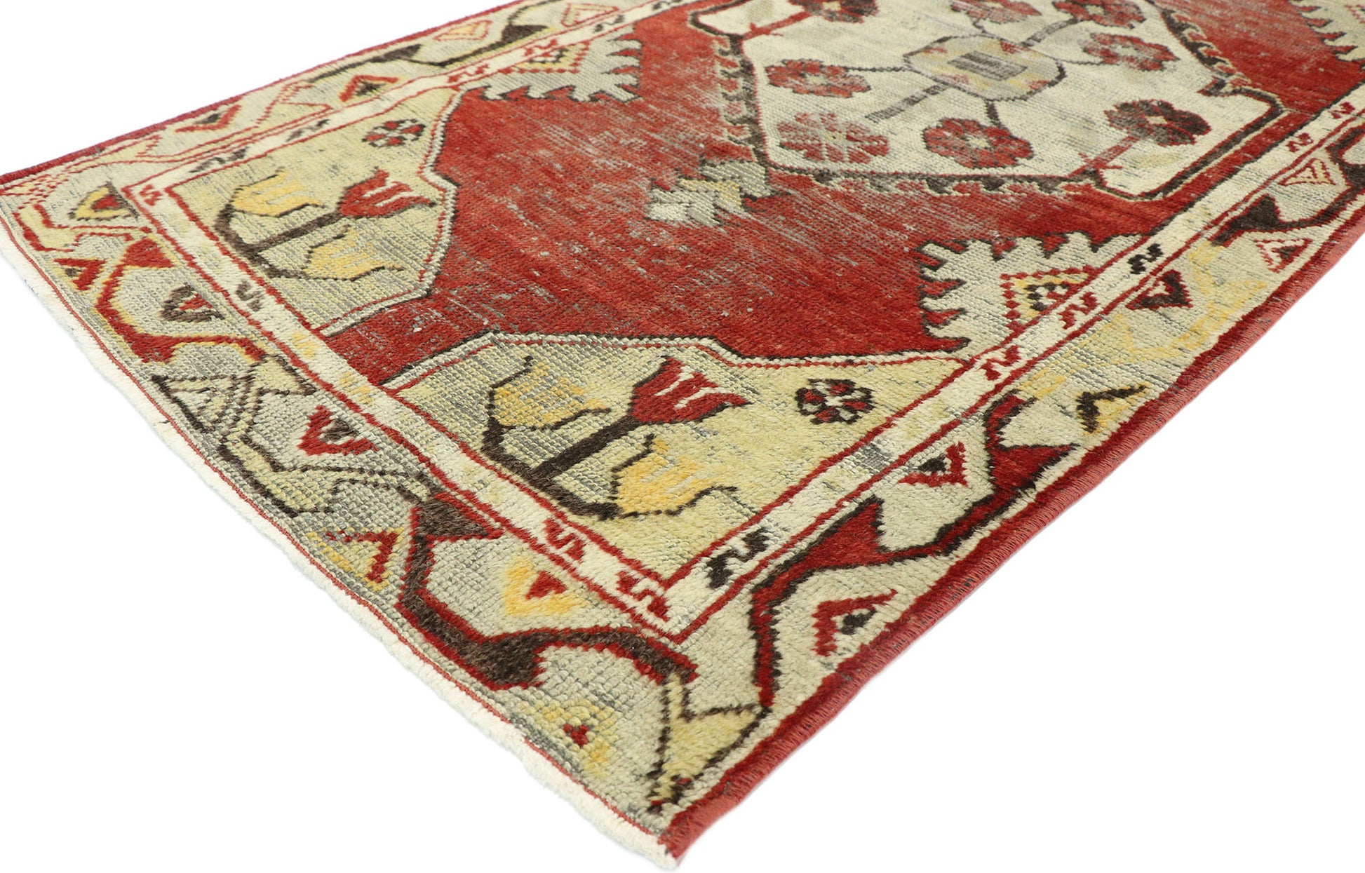 2 x 10 Vintage Turkish Oushak Runner 52779