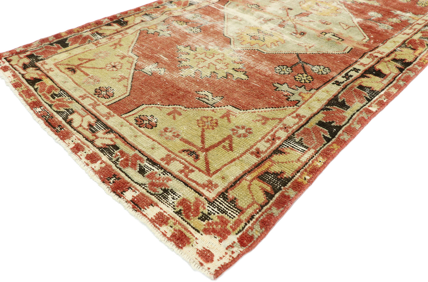 2 x 9 Vintage Turkish Oushak Runner 52780