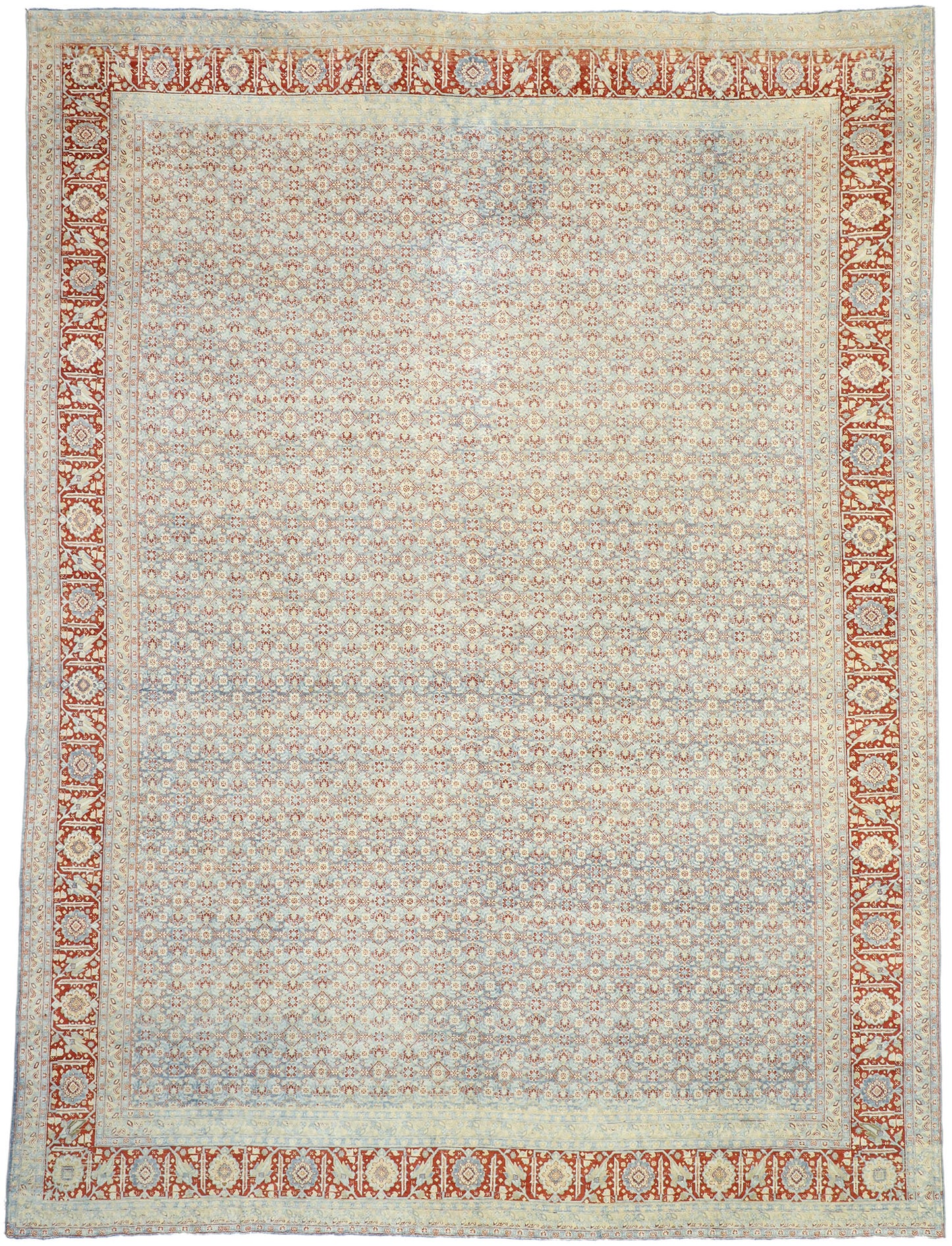 11 x 15 Vintage Persian Tabriz Rug 52781