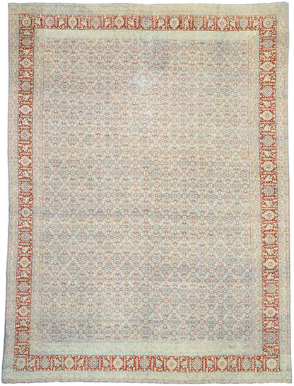 11 x 15 Vintage Persian Tabriz Rug 52781