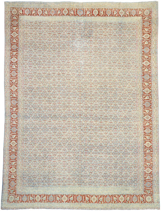 11 x 15 Vintage Persian Tabriz Rug 52781