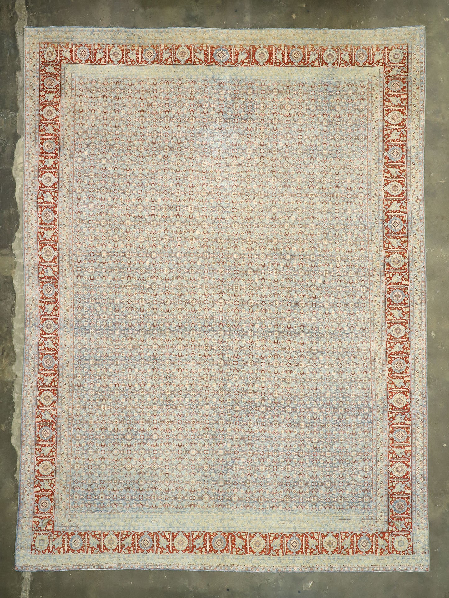 11 x 15 Vintage Persian Tabriz Rug 52781