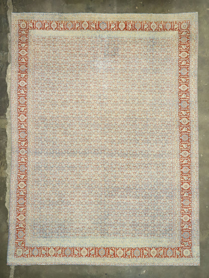 11 x 15 Vintage Persian Tabriz Rug 52781