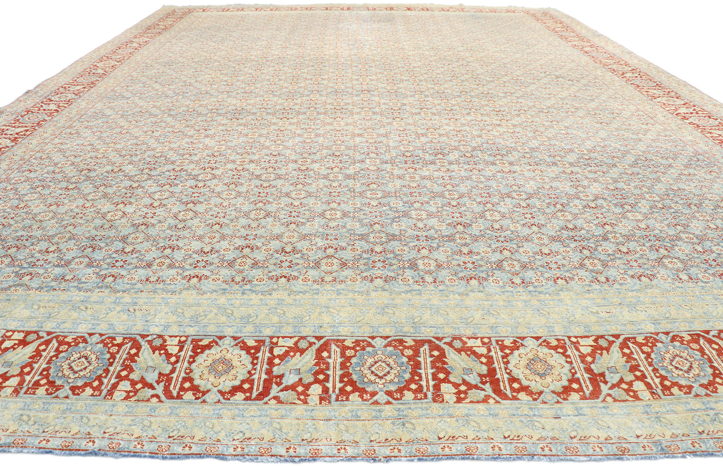 11 x 15 Vintage Persian Tabriz Rug 52781