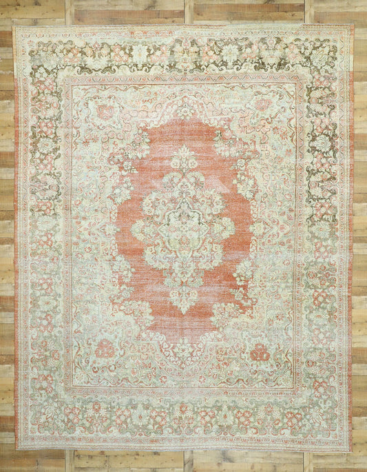 11 x 14 Vintage Oushak Rug 52782