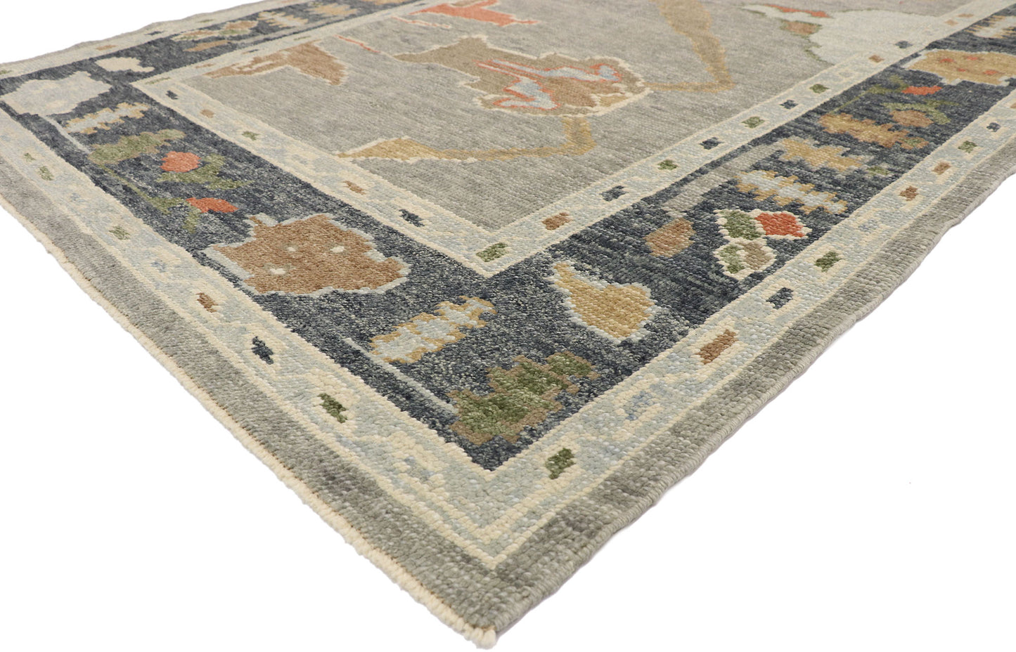 5 x 17 Contemporary Turkish Oushak Rug 52788