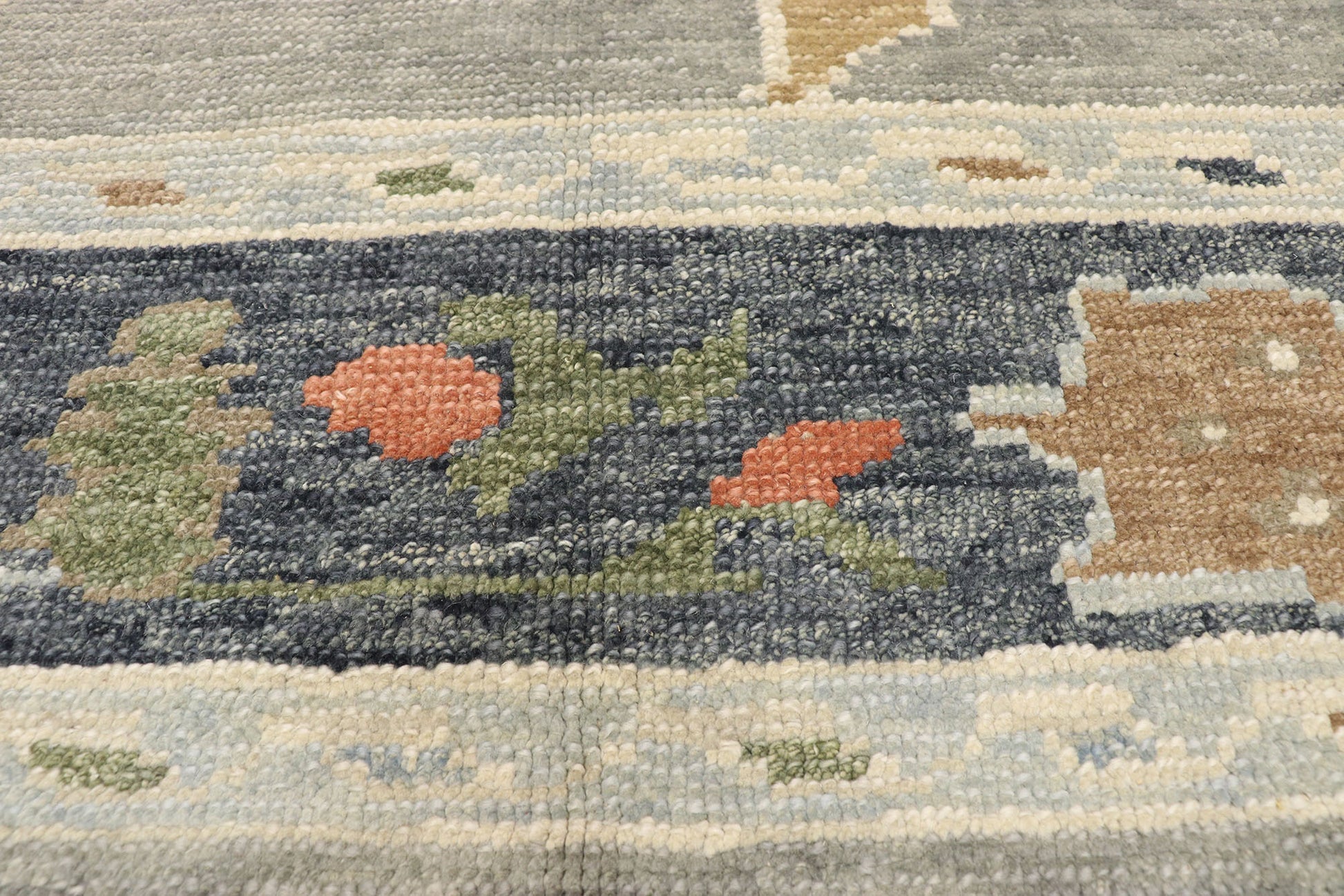 5 x 17 Contemporary Turkish Oushak Rug 52788