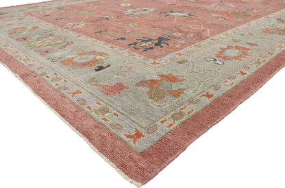 10 x 14 Contemporary Turkish Oushak Rug 52793